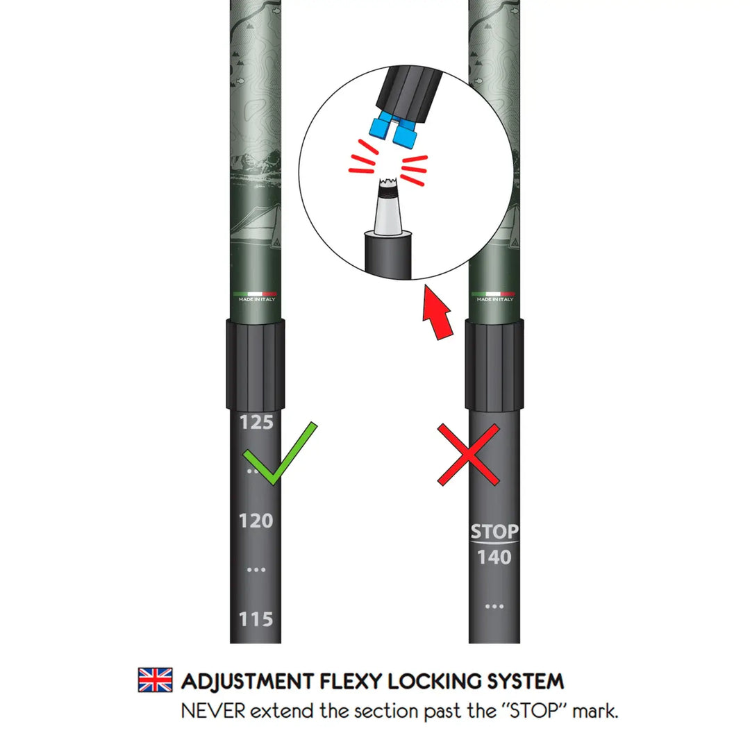 Kaviso x Fizan CDT compact 3 Ultralight trekking poles for hiking and thru-hikes