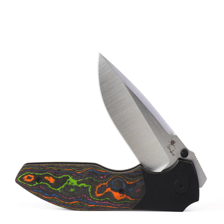 Kaviso x Kirby Raine 80's Carbon FIber Bolster with Satin S90V Blade