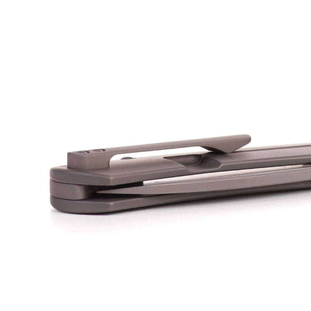 Kaviso x Laconico Keen Mini Titanium Frame Lock Folding Knife with S35VN Blade Steel and Titanium Handles
