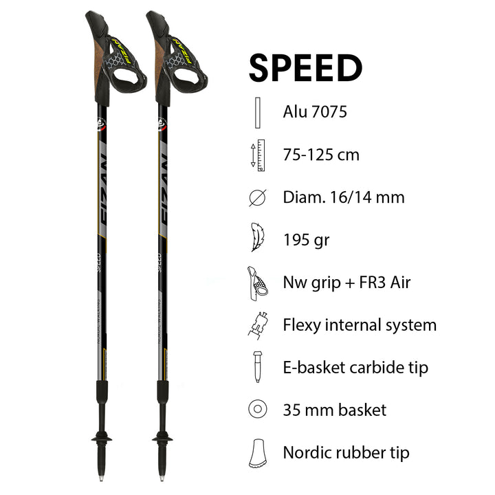 Fizan NW Speed Swift Nordic Walking Poles