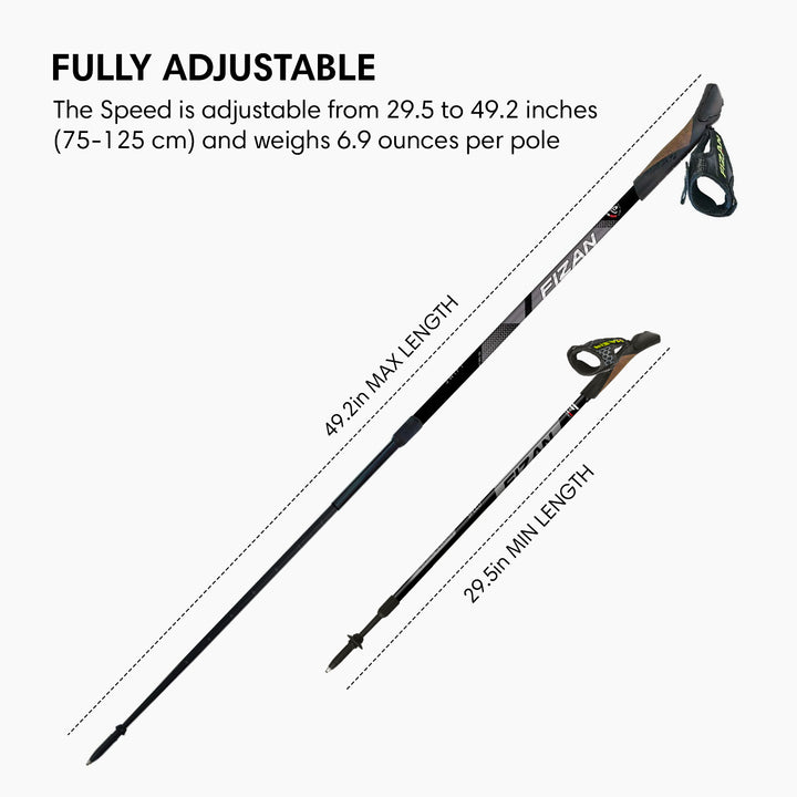 Fizan NW Speed Swift Nordic Walking Poles