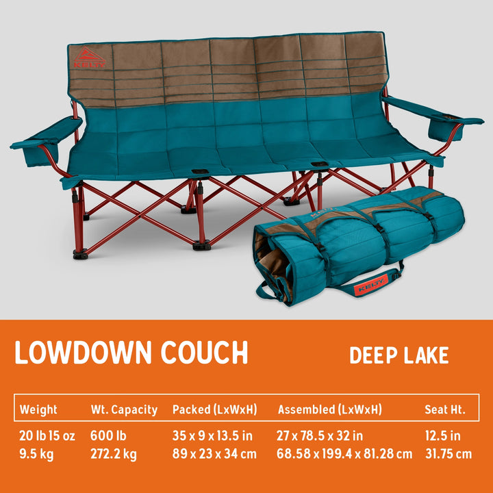 Kelty Lowdown Couch - 3 Person Capacity Camping Chair