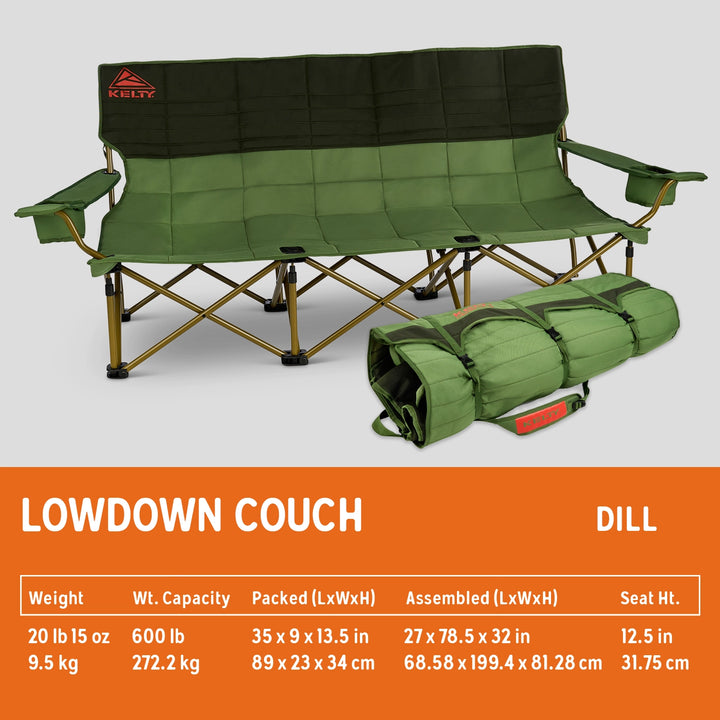 Kelty Lowdown Couch - 3 Person Capacity Camping Chair