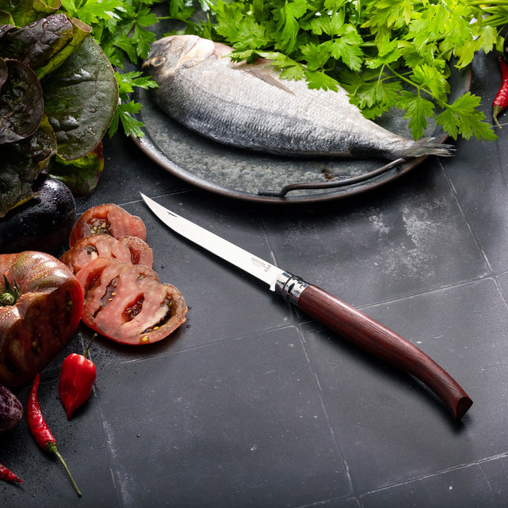 Opinel Slim Knives - Bubinga/Padouk Handle