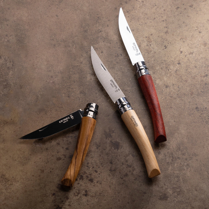 Opinel Slim Knives - Bubinga/Padouk Handle