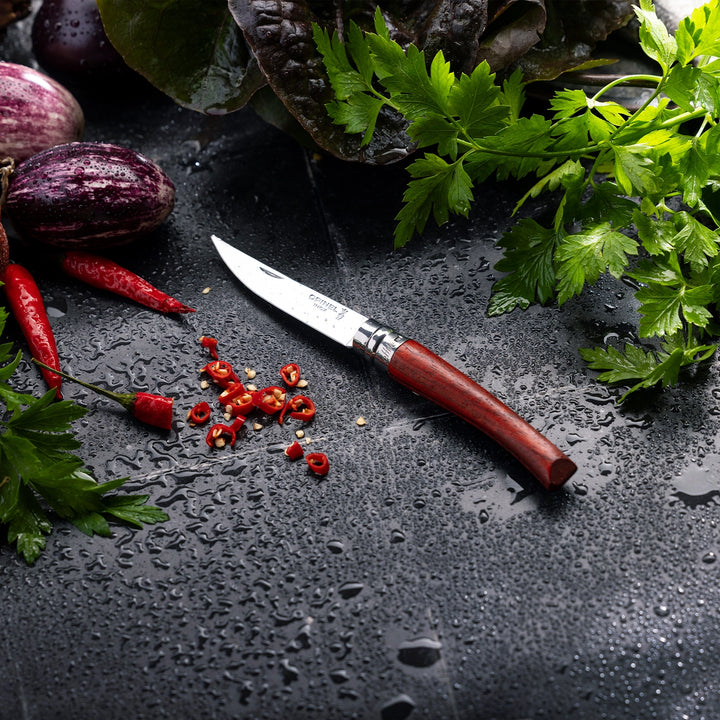Opinel Slim Knives - Bubinga/Padouk Handle