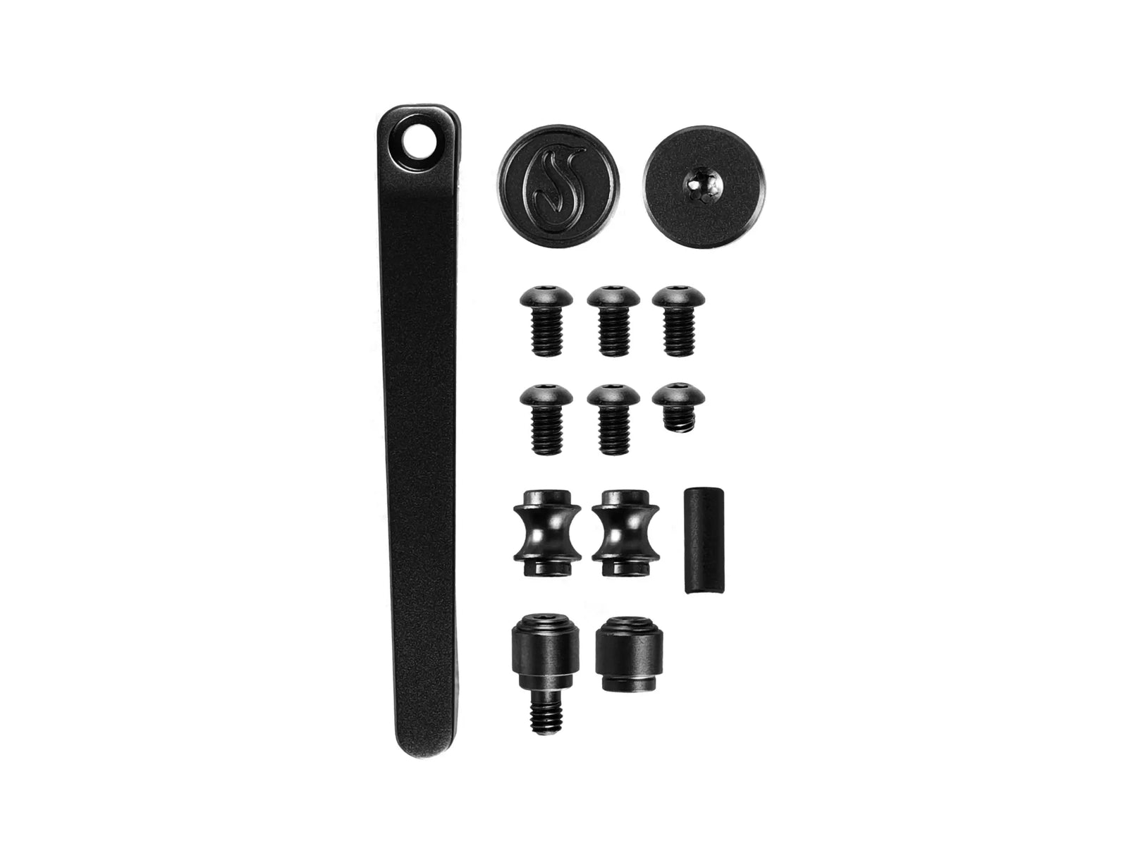 Kaviso x QSP Penguin Titanium Frame Lock Hardware Kit - Black