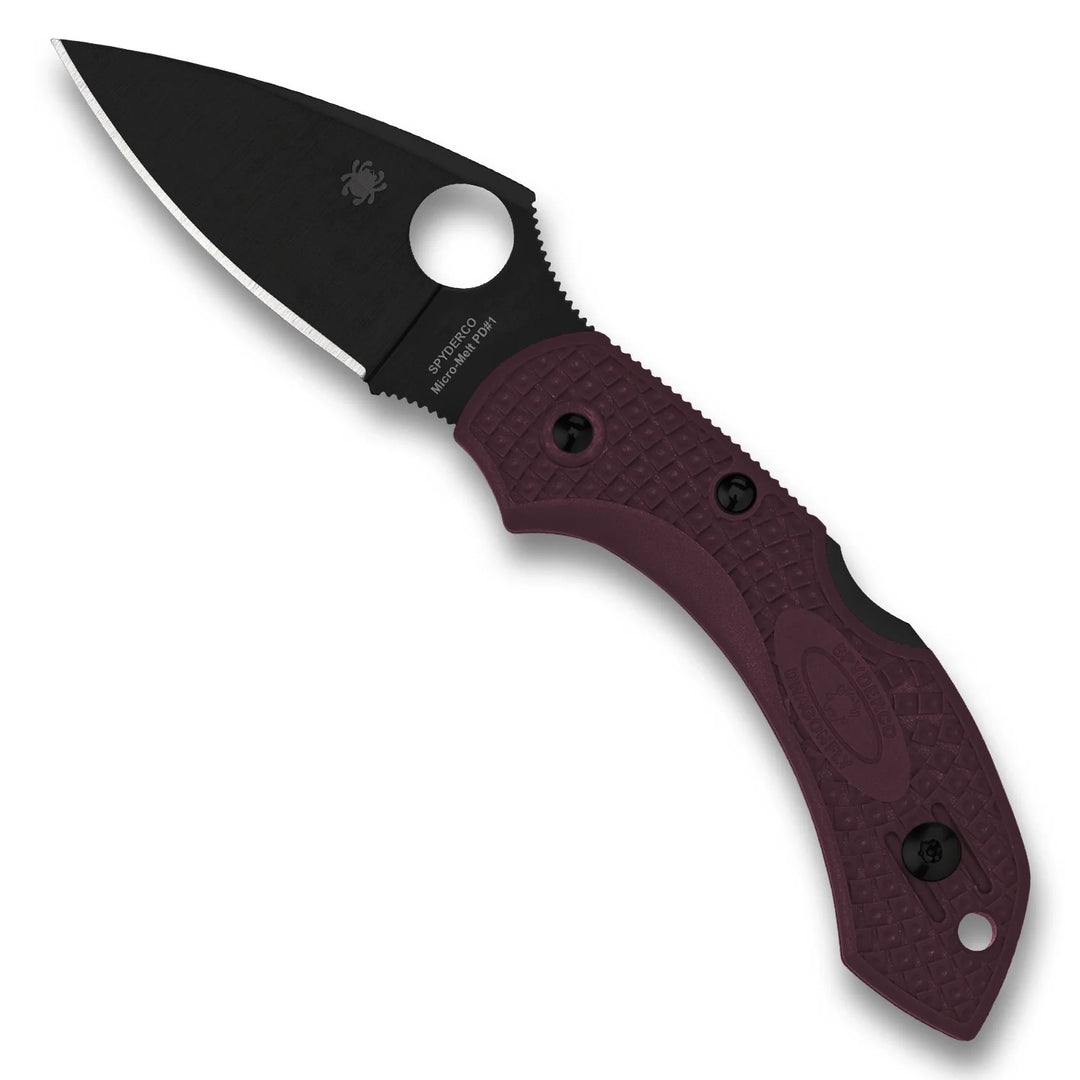 Spyderco Dragonfly 2 Lightweight Sprint Run Burgundy - Open Box