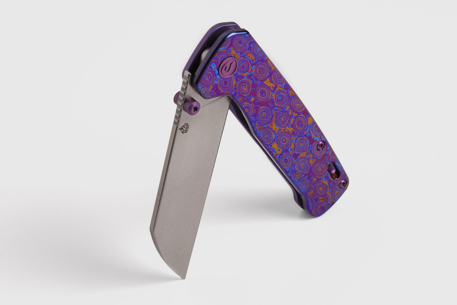 Kaviso x QSP Penguin Plus with Mokuti Handles, S35VN Blade Steel, Frame Lock, Pocket Knife, Every Day Carry, EDC