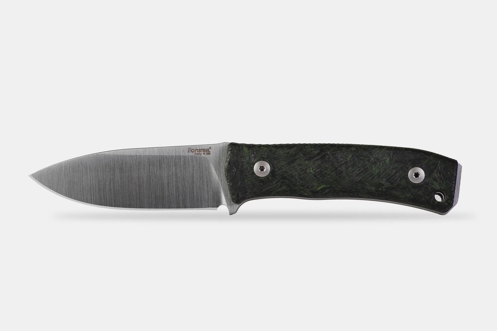 LionSTEEL M4 with Dark Matter Green Carbon Fiber Handles