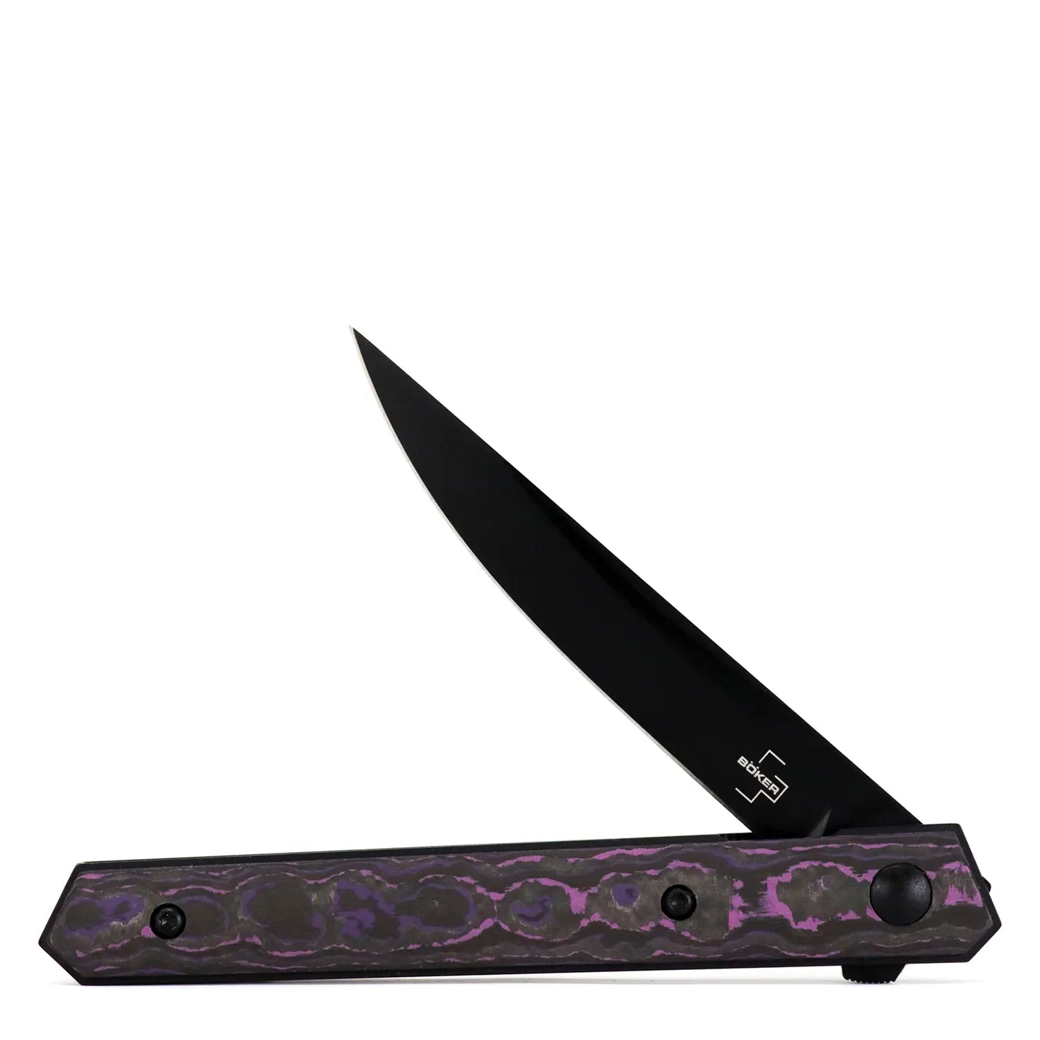 Boker Kwaiken Air & Air Mini Fat Carbon Purple Rain Folding Knife – Kaviso