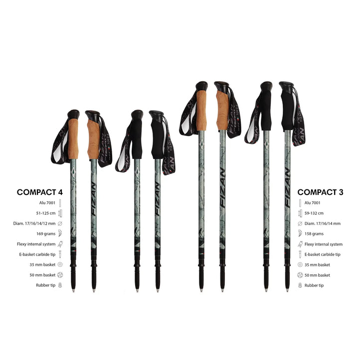 Kaviso x Fizan Compact Trekking Poles PCT Edition