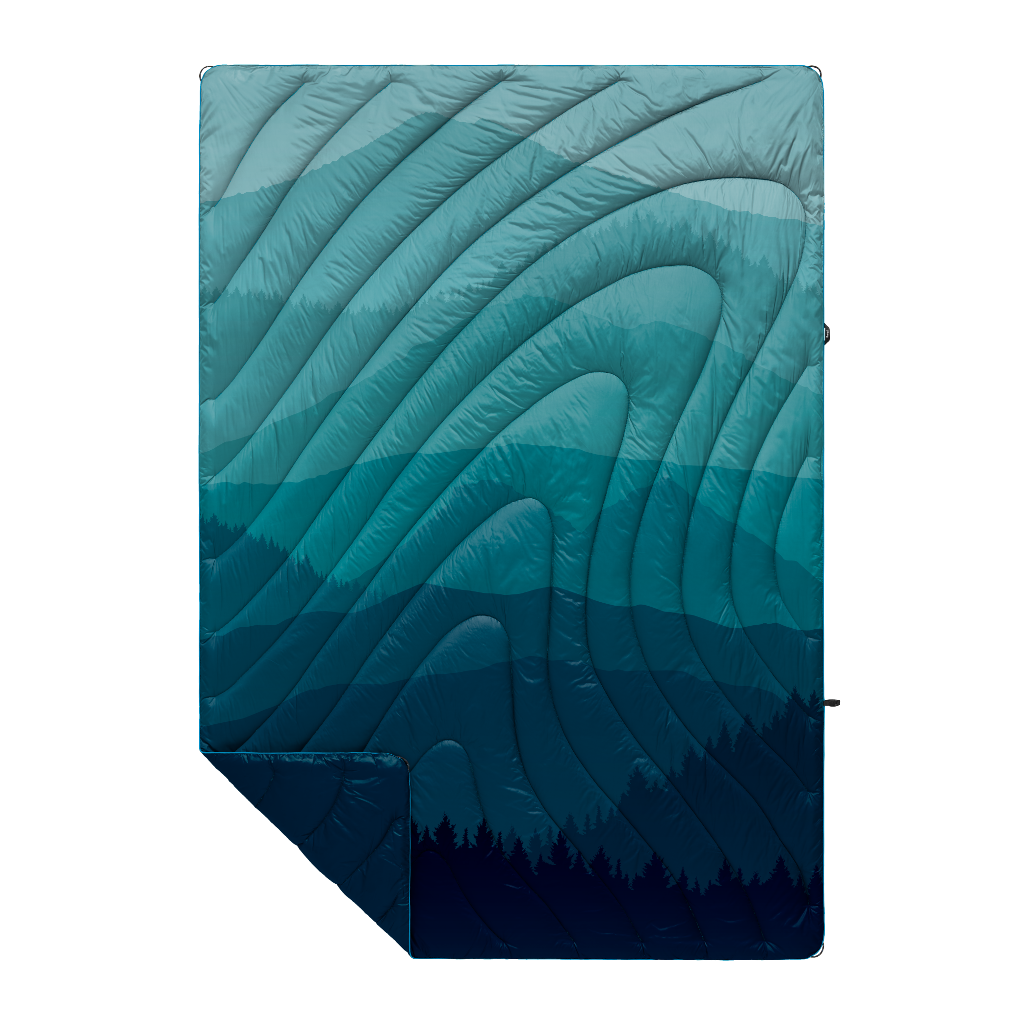 Couverture Rumpl Original - Ocean Fade - 1 Personne - Polaire Isolante - Camping