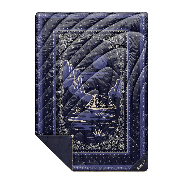 Rumpl Original Puffy Blanket 1P Midnight Mesa Bandana