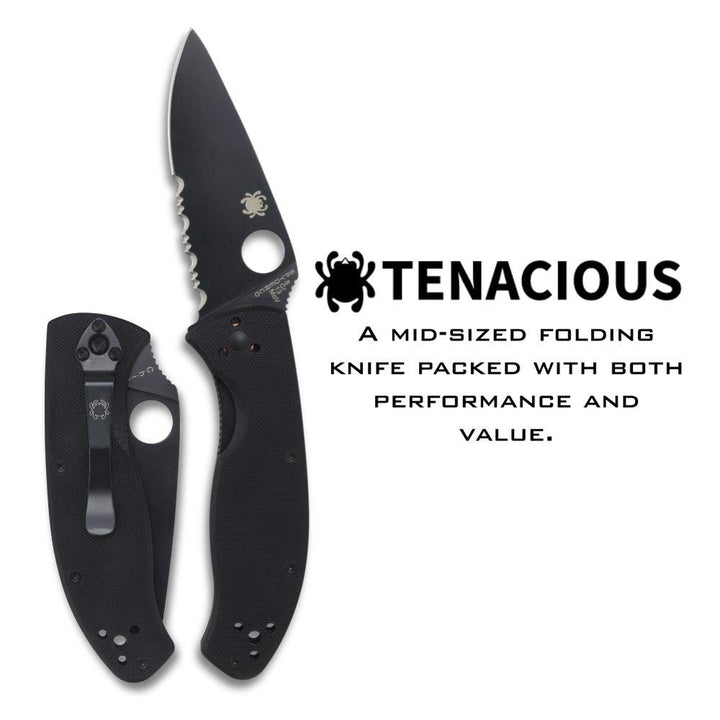 Spyderco Tenacious G10 Black Blade C122GBBKP