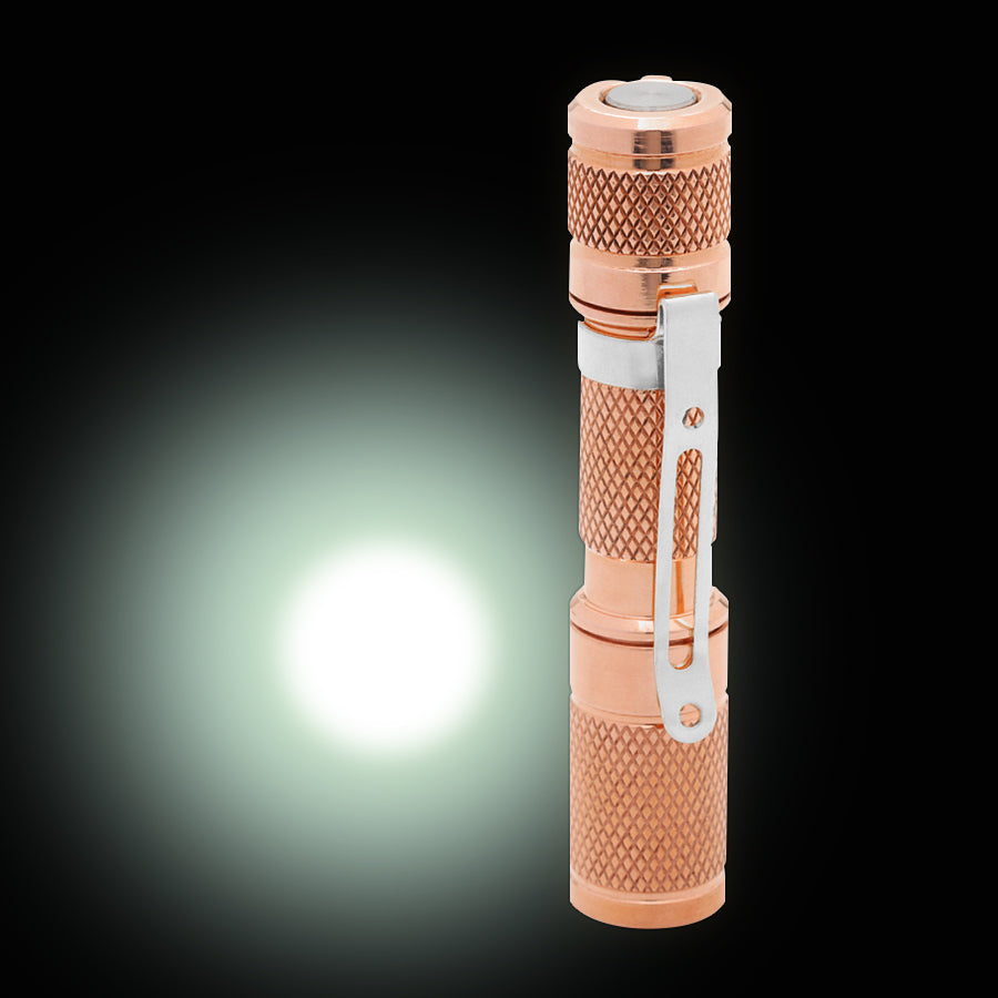Drop Copper AAA Pocket Flashlight