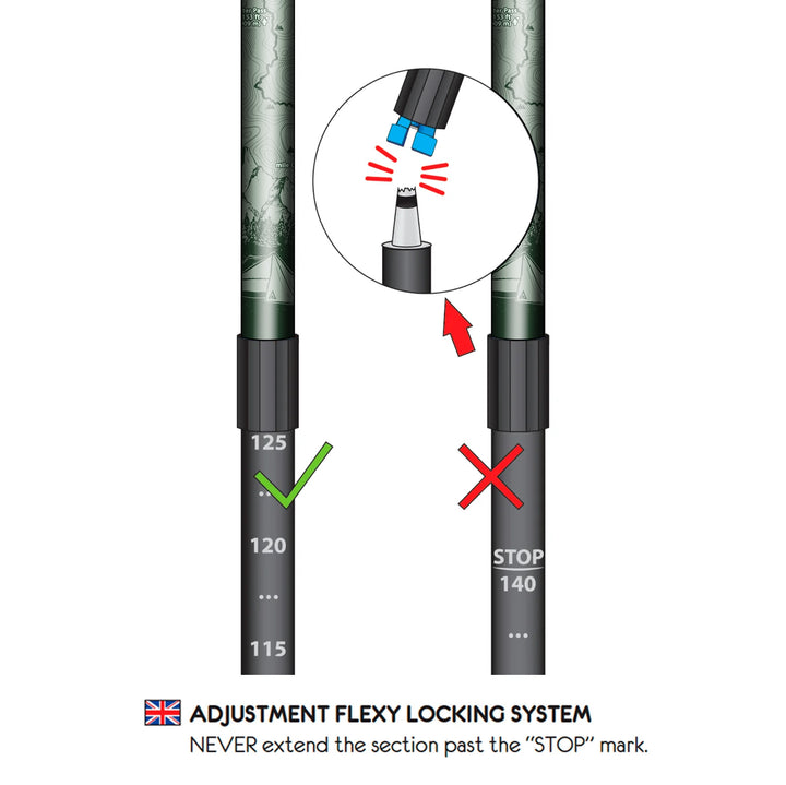 Kaviso x Fizan Compact Trekking Poles PCT Edition