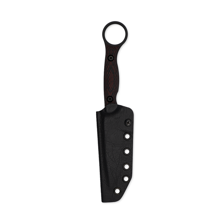 Toor Knives Serpent Fixed Blade Knife in Venom color. Tactical Blade with Sheath and Tanto grind in cpm3v steel and G10 Handle