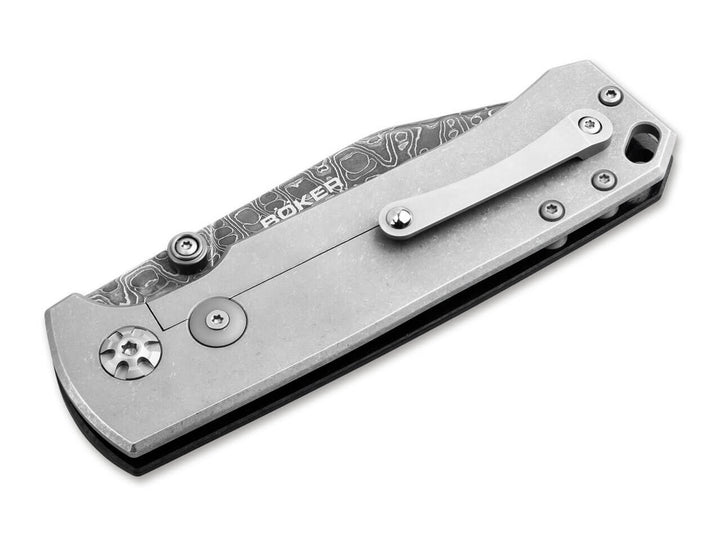 Boker Tiger Tank Damascus Frame Lock 111103DAM