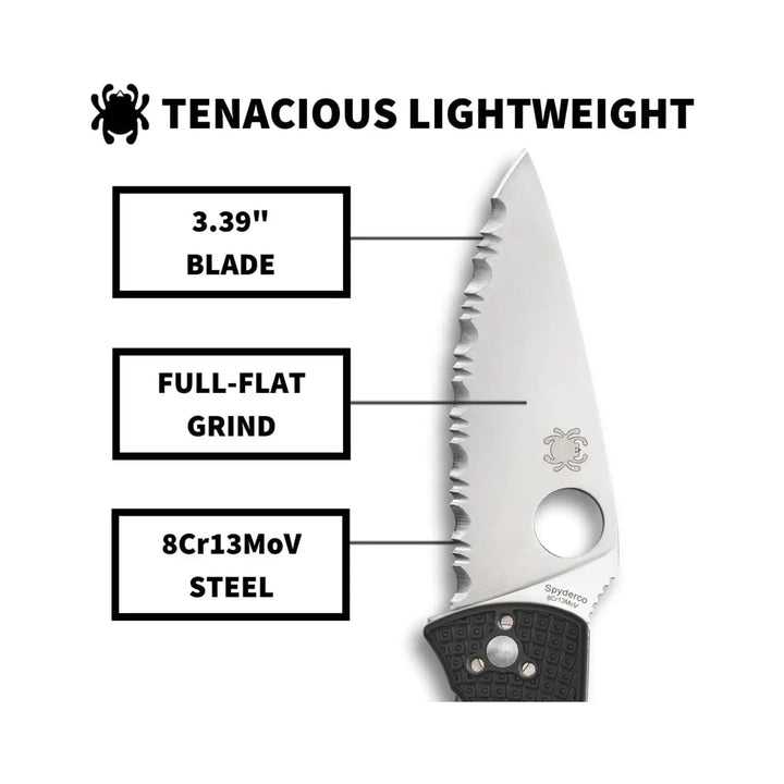 Spyderco Tenacious Lightweight FRN Spyderedge