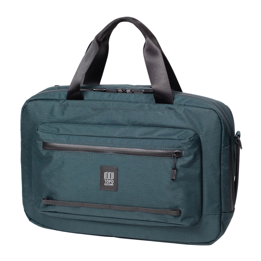 Topo Designs Global Pro 3-Way Briefcase - front view in Dark Pine