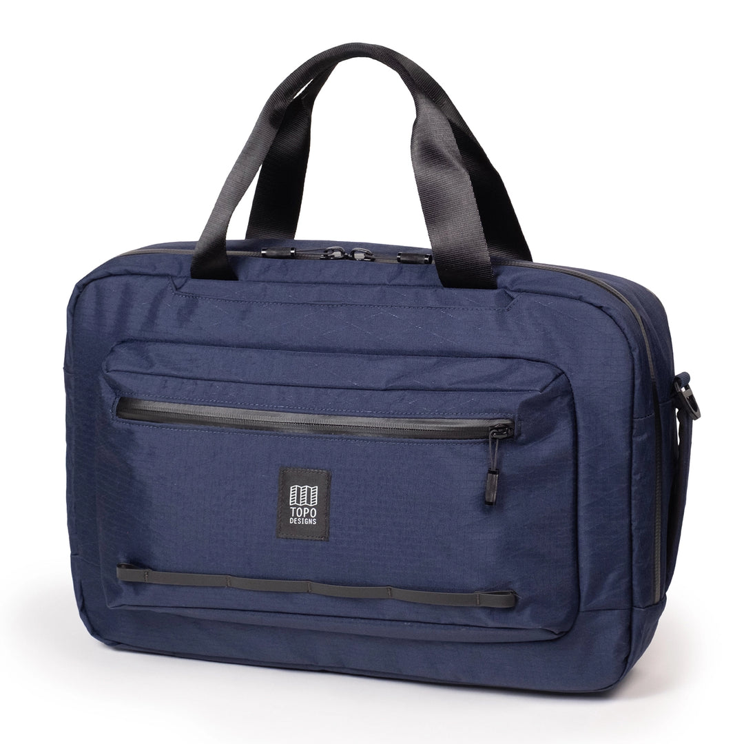 Topo Designs Global Pro 3-Way Briefcase - front view in Midnight