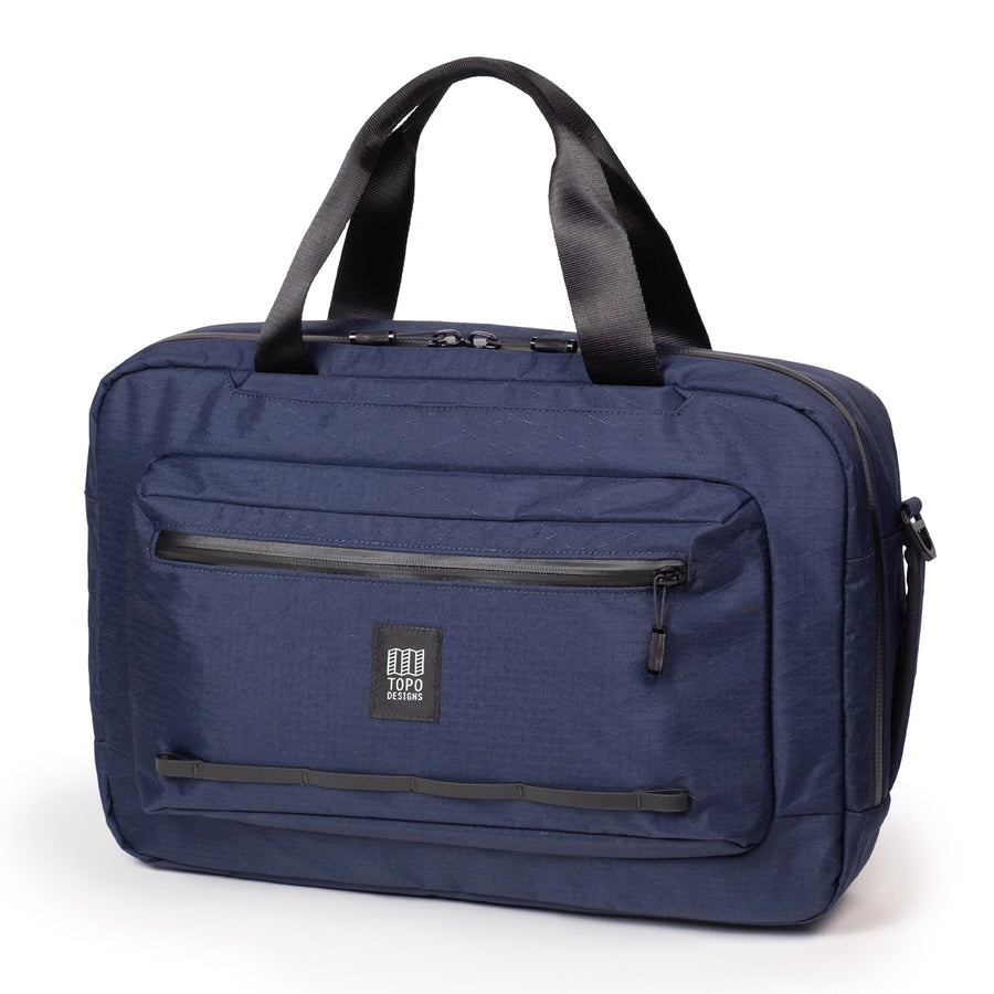 Topo Designs Global Pro 3-Way Briefcase - front view in Midnight