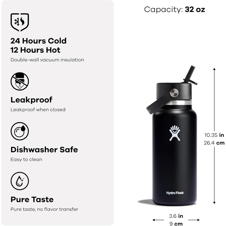 Hydro Flask 32 oz Wide Mouth Flex Straw Lid