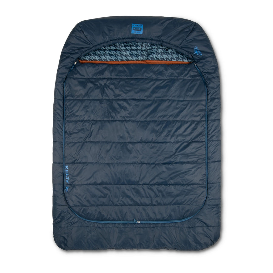 Kelty Tru.Comfort Doublewide 20 Sleeping Bag 20 F for outdoor, camping, backpacking, outdoors Pageant Blue