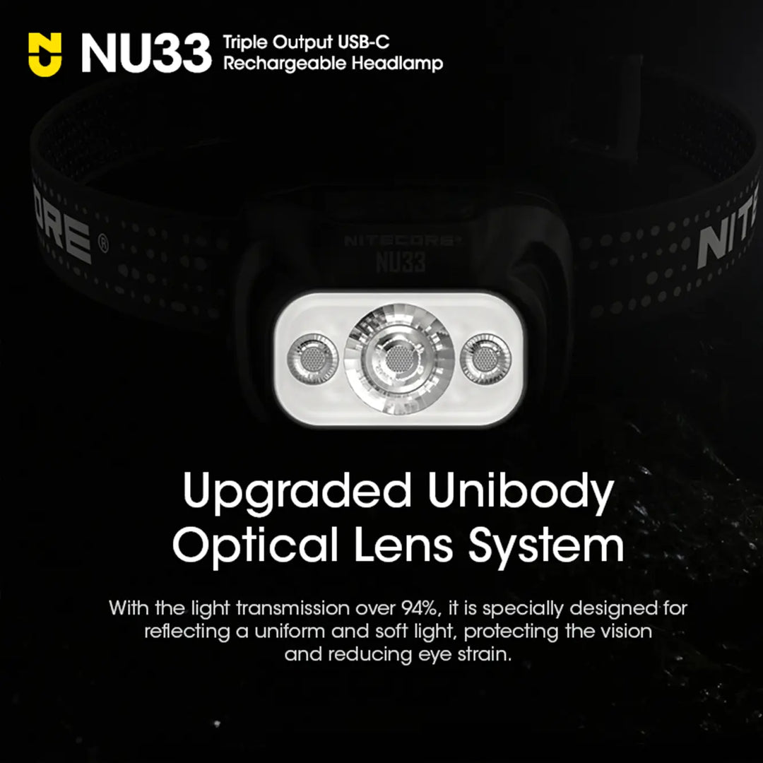 Nitecore NU33 Headlamp with USB-C - Open Box