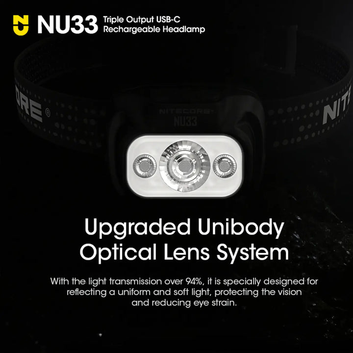 Nitecore NU33 Headlamp with USB-C - Open Box