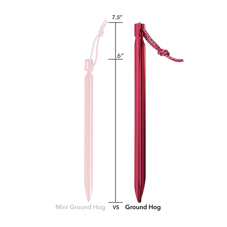 msr tent pegs MSR Groundhog + Mini Groundhog Tent Stakes