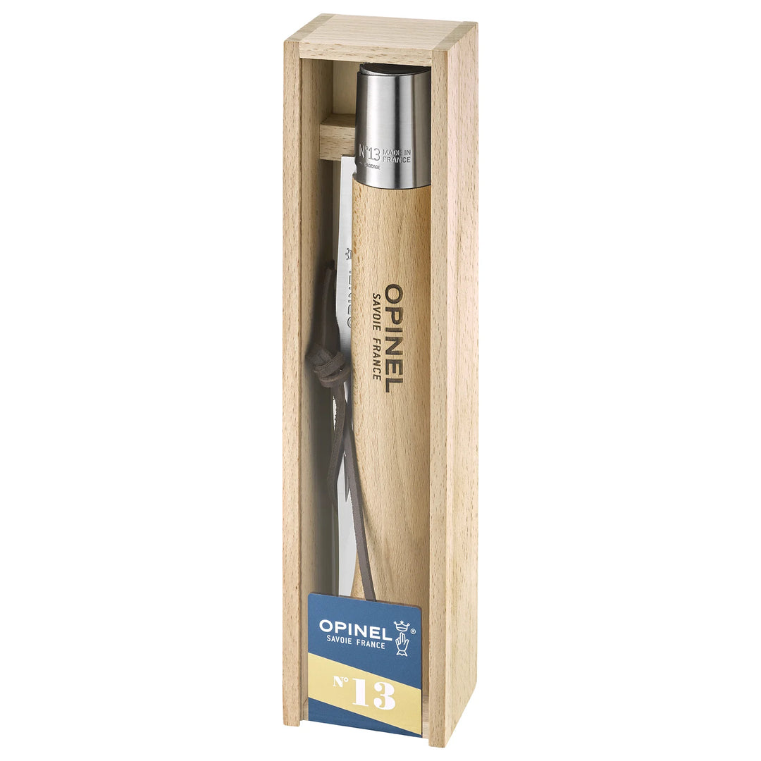 Opinel No. 13 Stainless Steel Folding Pocket Knife Folding Knife Wood