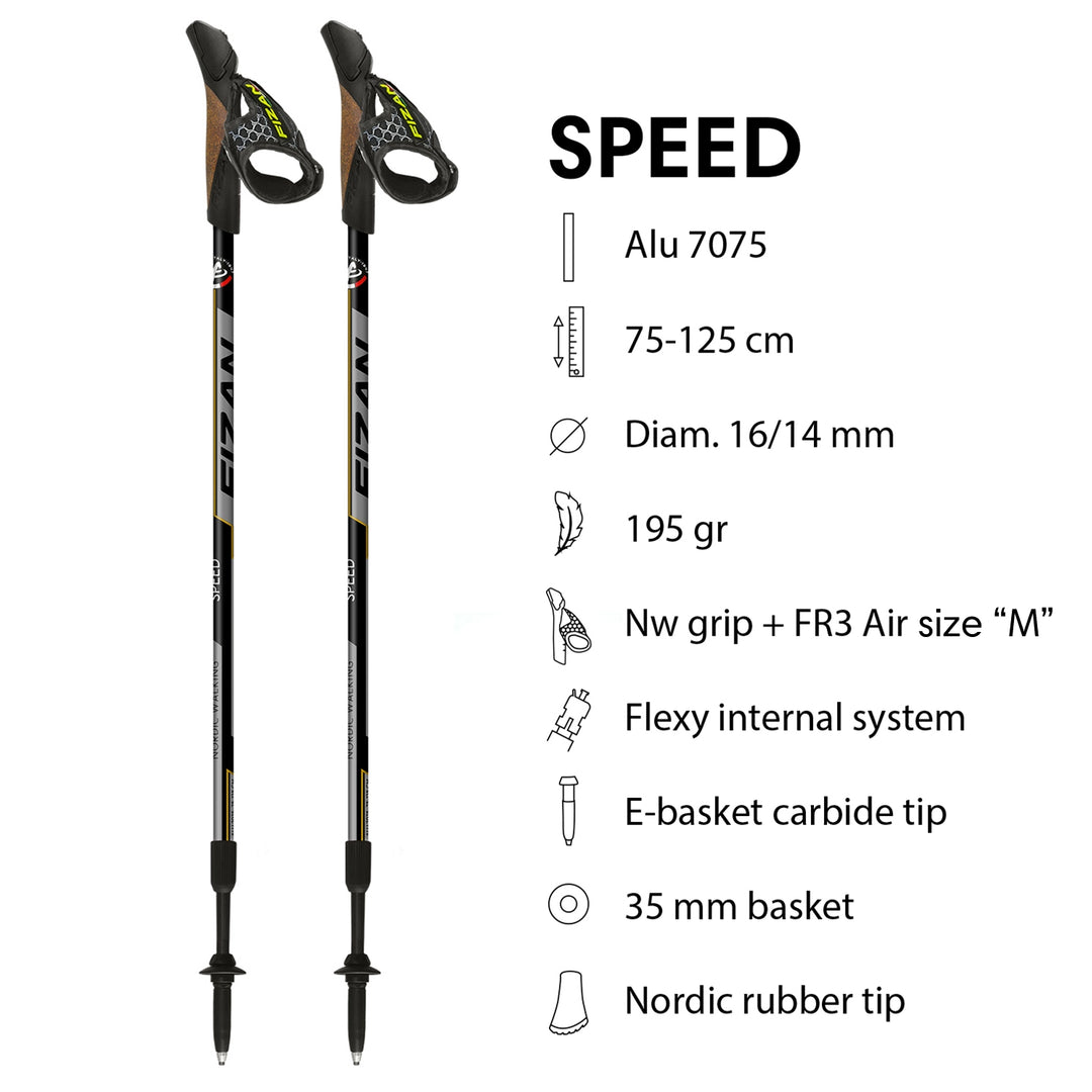 Fizan NW Speed Swift Nordic Walking Poles