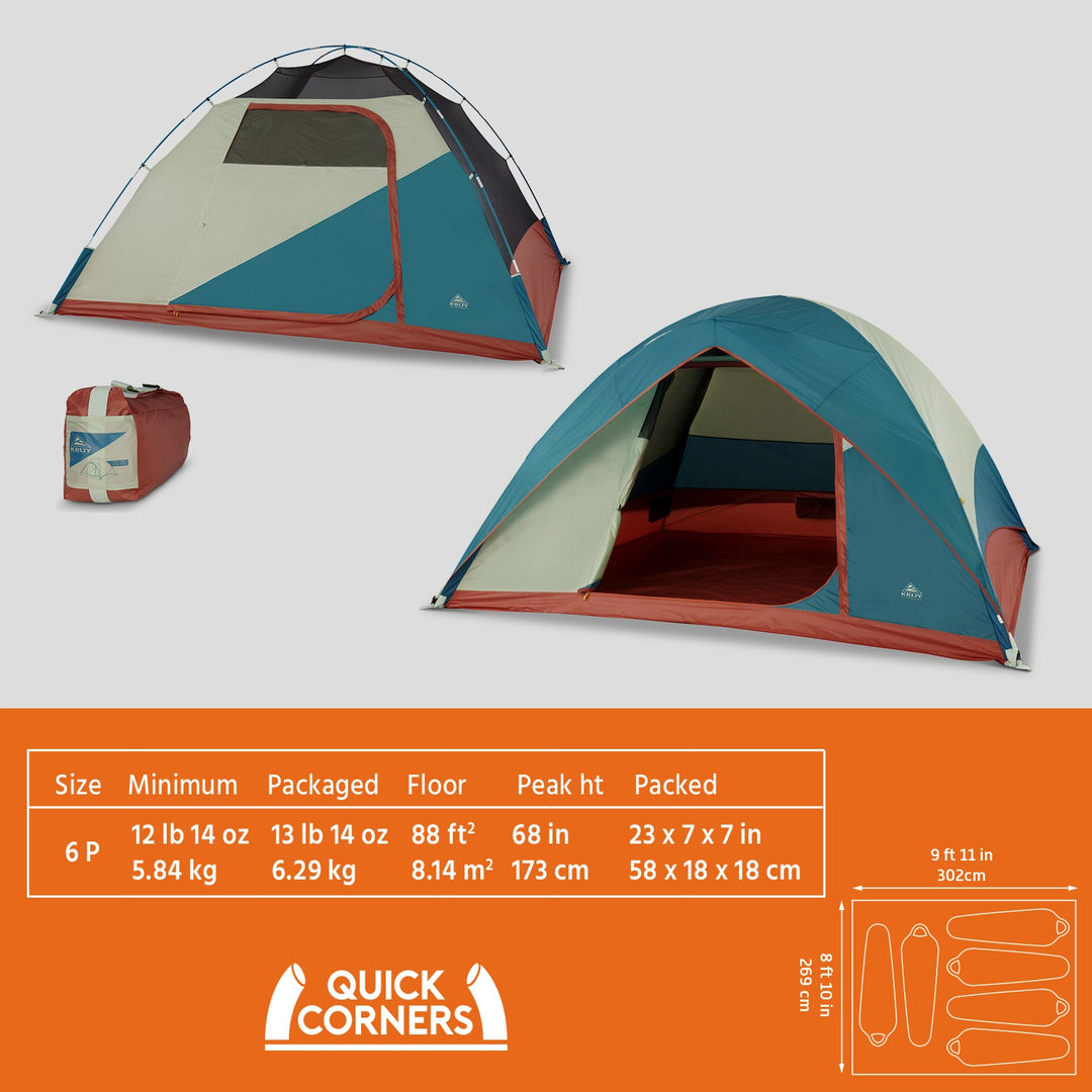 Kelty Discovery Basecamp Backpacking Tent 4P / 6P