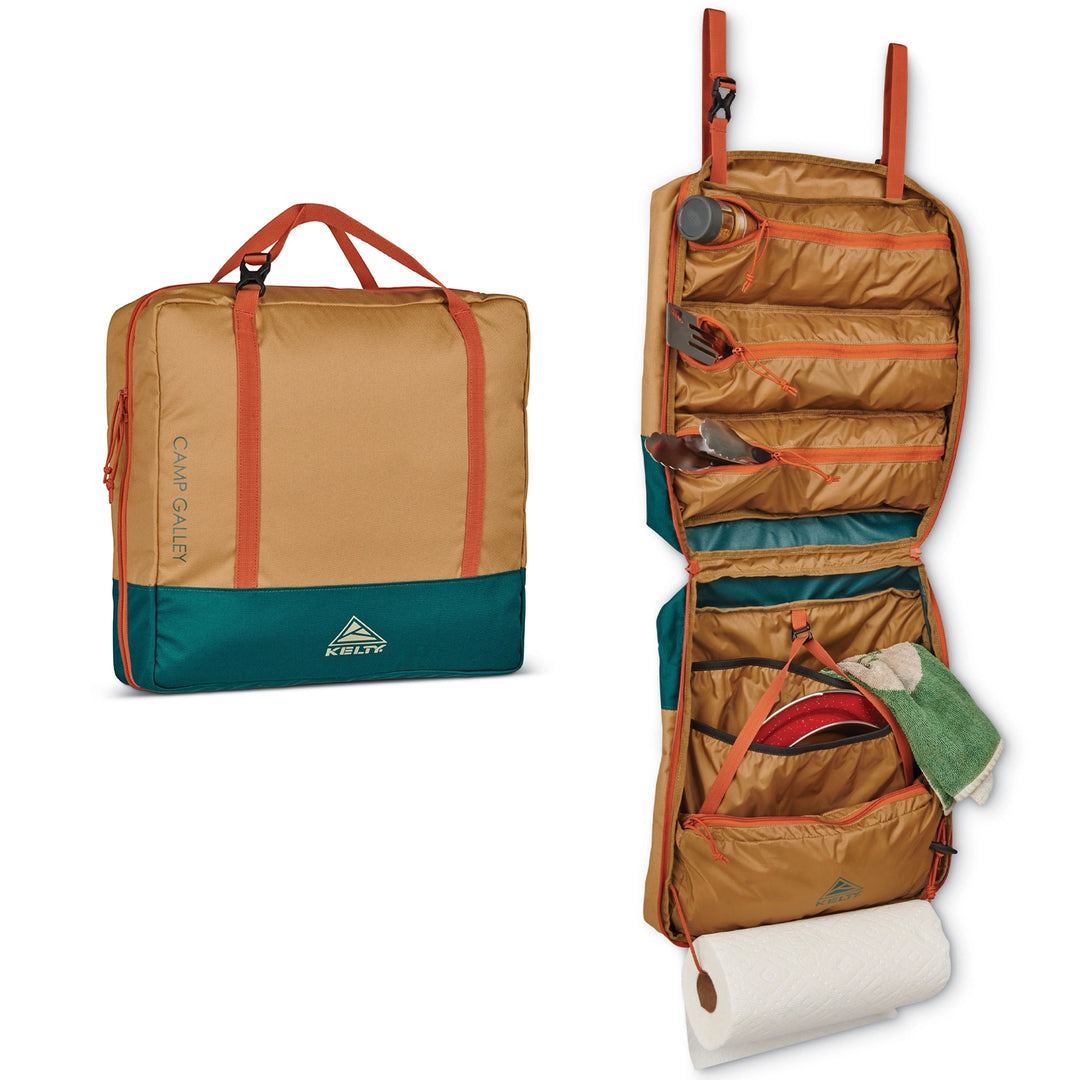 Kelty Camp Galley Camping Gear for camping, tailgating, outdoors Gold / Deep Teal