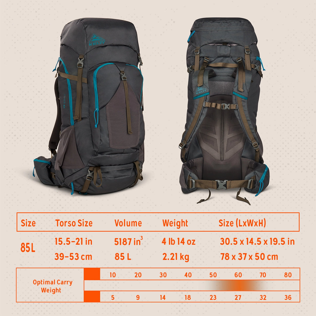 Kelty Asher 85L Backpack – Kaviso, LLC Kelty Asher 85L Backpack – Kaviso, LLC
