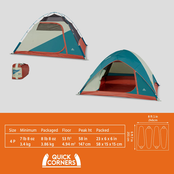 Kelty Discovery Basecamp Backpacking Tent 4P / 6P