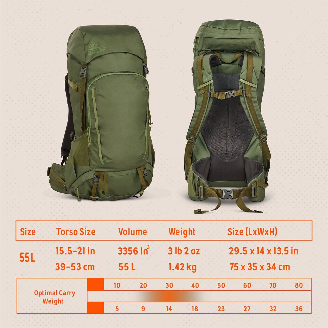 Kelty Asher 55L Backpack – Kaviso, LLC Kelty Asher 55L Backpack – Kaviso, LLC