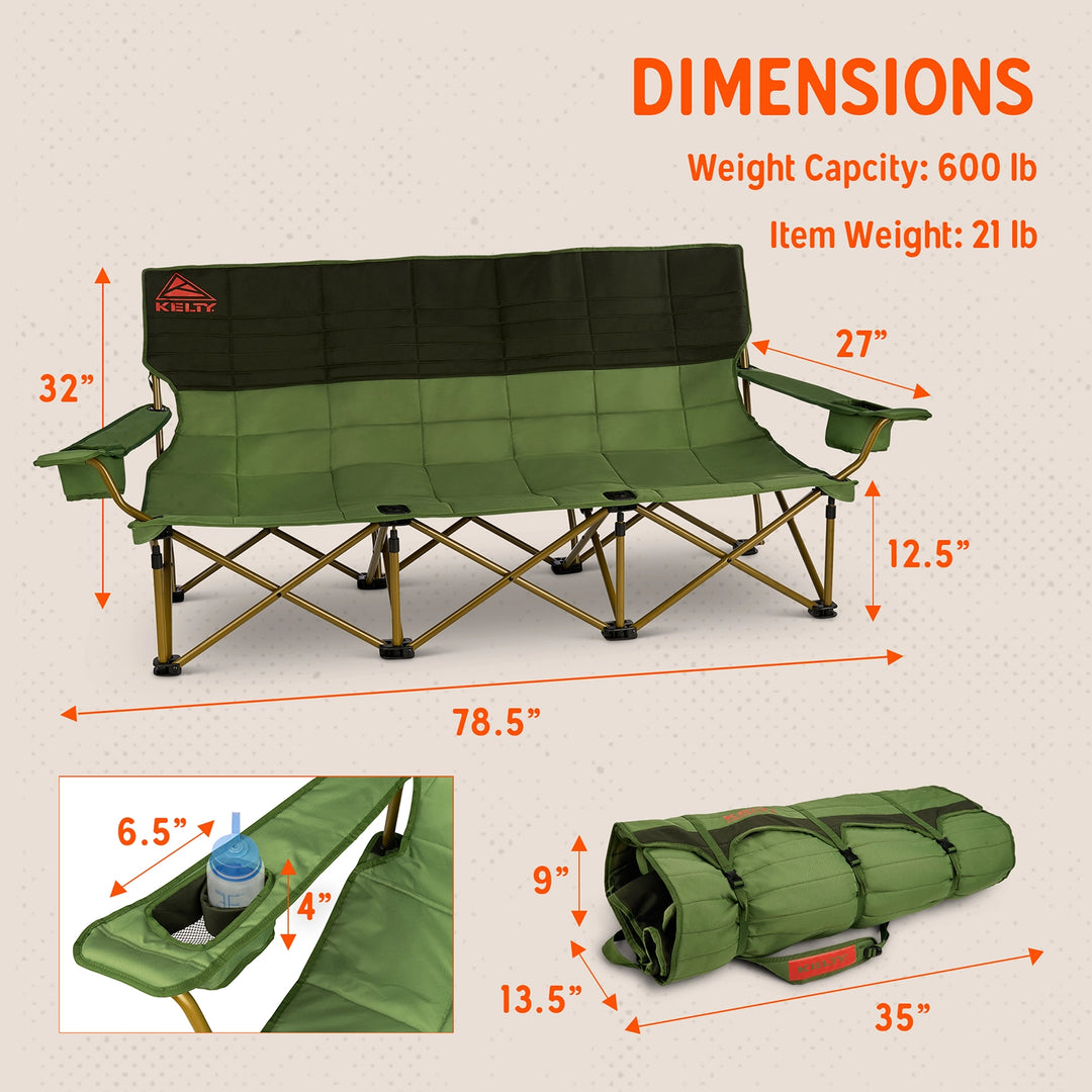 Kelty Lowdown Couch - 3 Person Capacity Camping Chair
