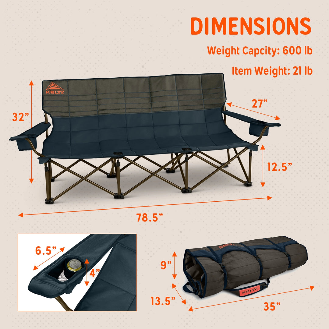 Kelty Lowdown Couch - 3 Person Capacity Camping Chair