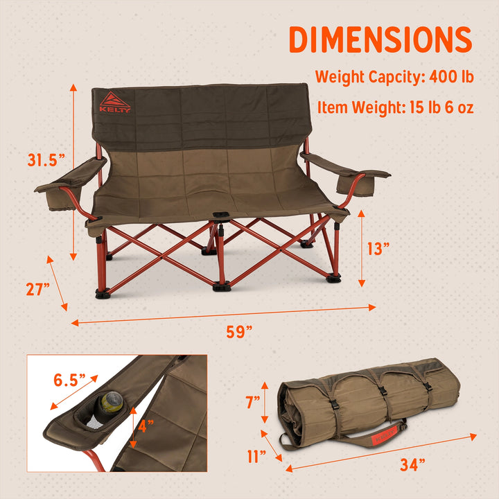 Kelty Low Loveseat