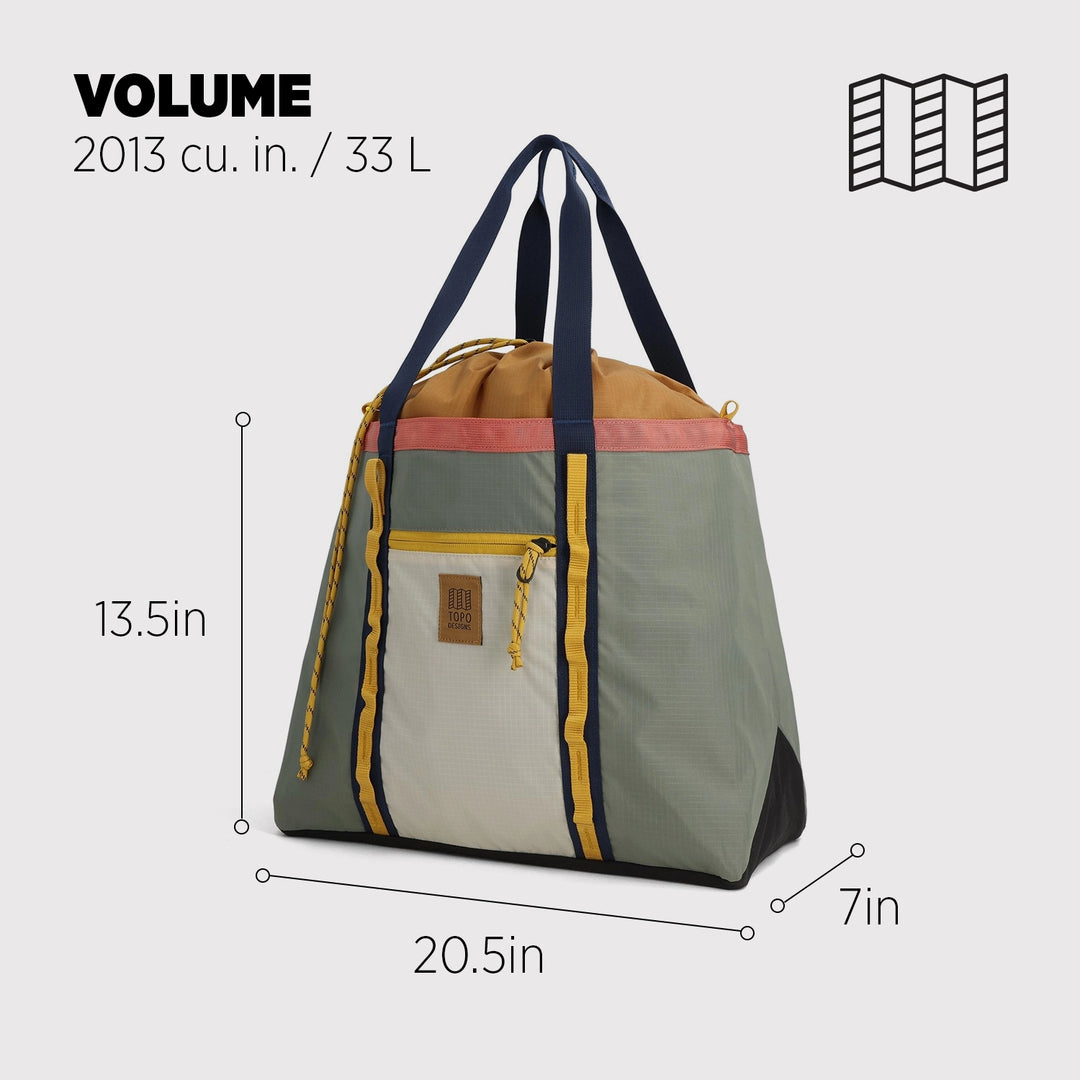 Box Topo Design Topo Designs Mountain Utility Tote - Open Box – Kaviso, LLC
