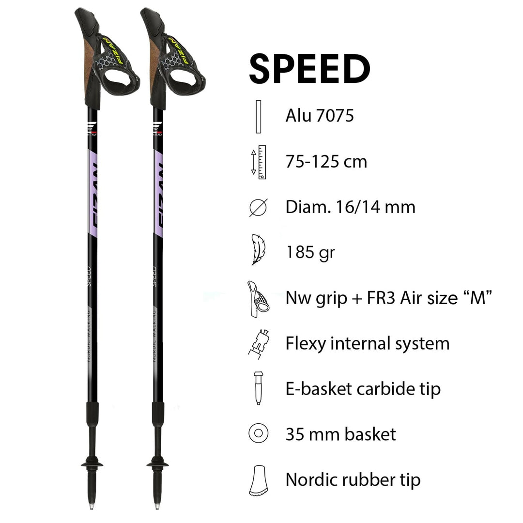 Fizan NW Speed Swift Nordic Walking Poles