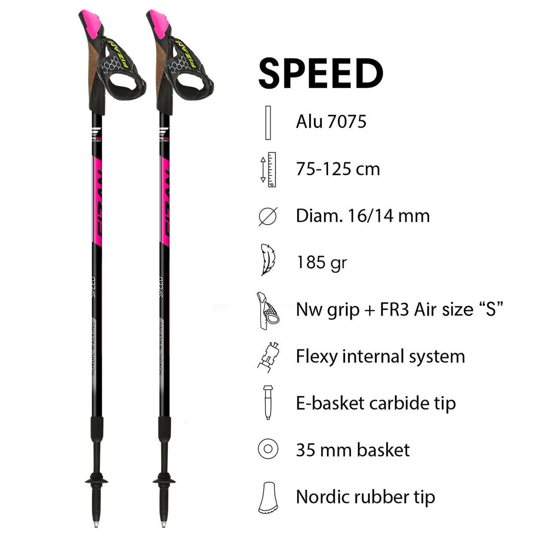 Fizan NW Speed Swift Nordic Walking Poles