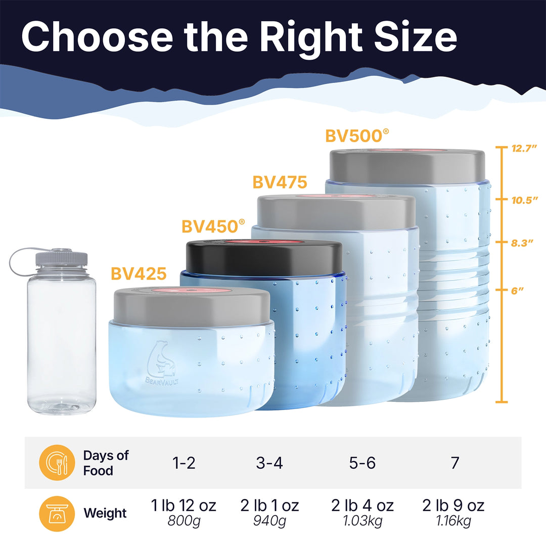 BearVault BV450 - Jaunt Bear Resistant Food Cannister