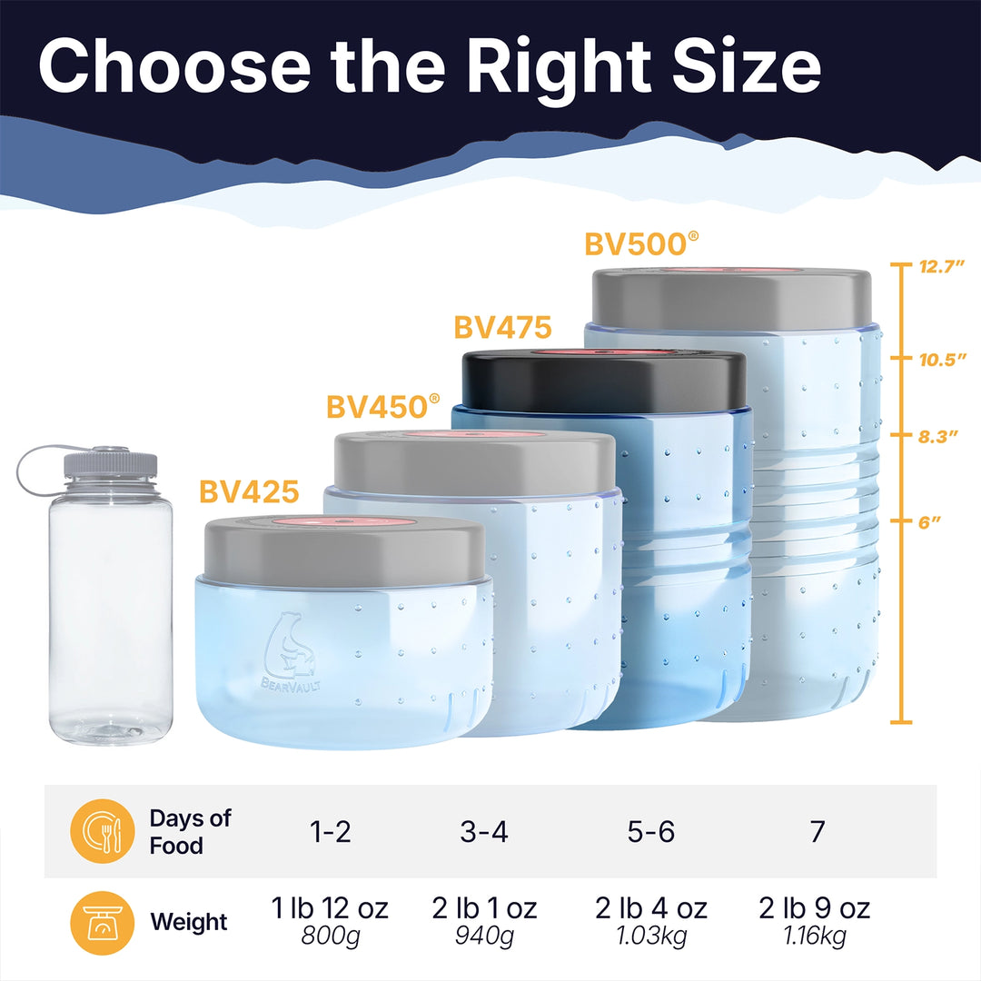 BearVault BV475 - Trek Bear Resistant Food Cannister