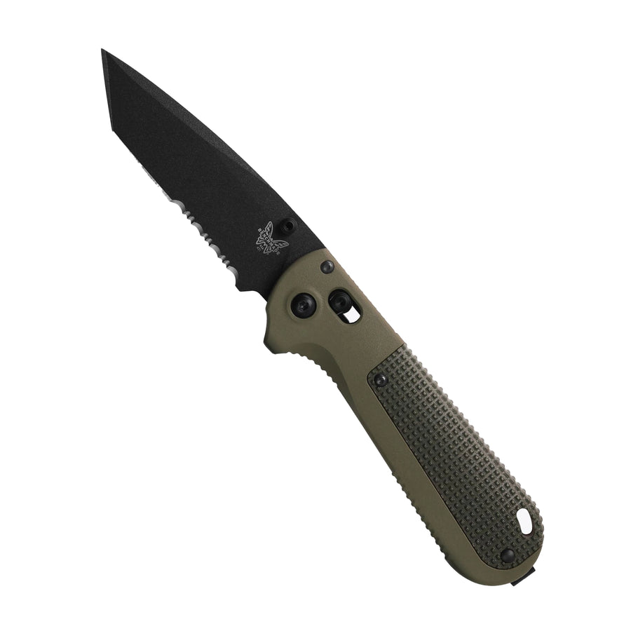 Benchmade Redoubt 431BK-1 Ranger Green/Forest D2 Cerakote - Black Folding Knife Grivory