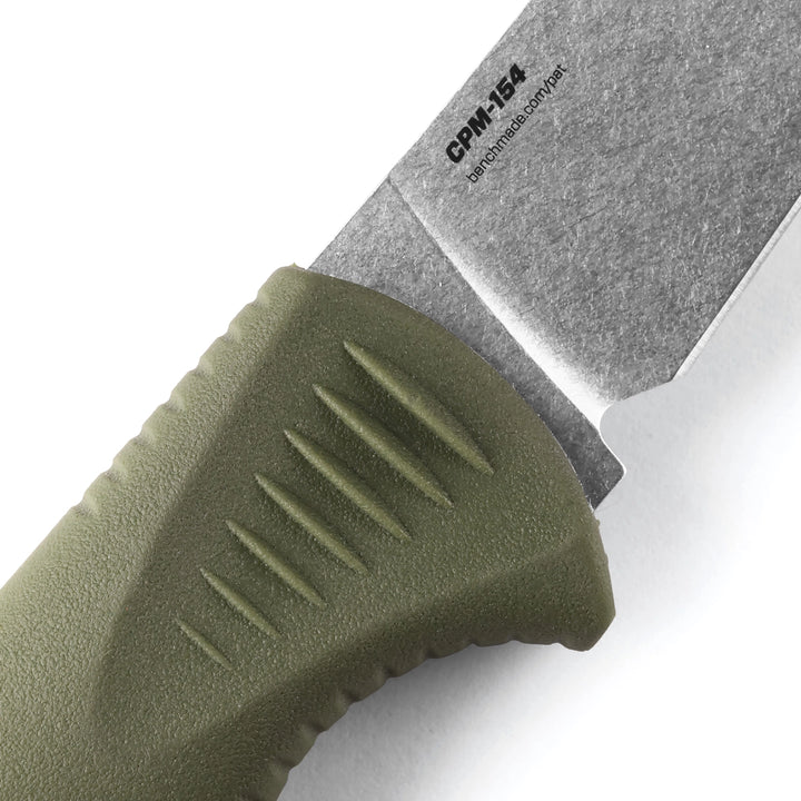 Benchmade Meatcrafter 15505 Dark Olive Santoprene Fixed Blade