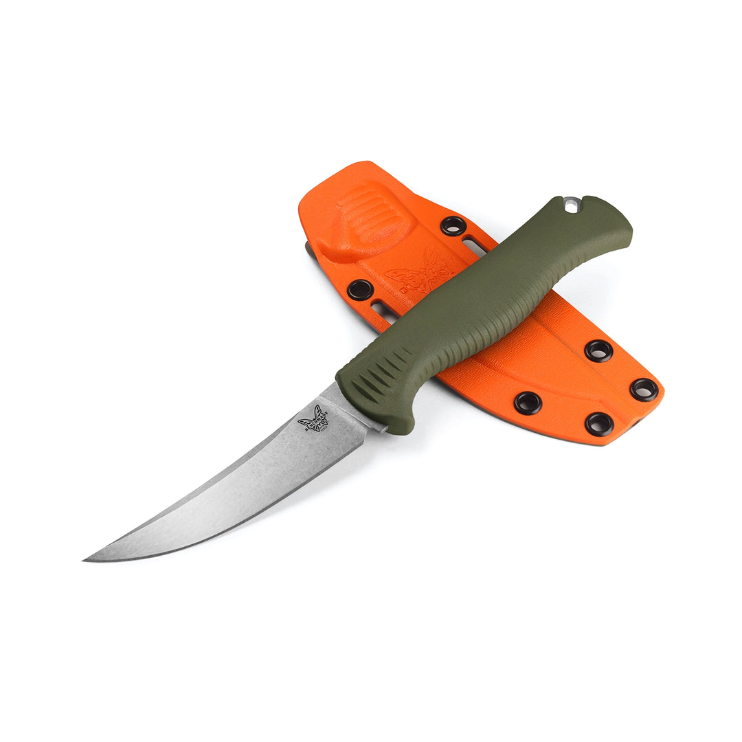 Benchmade Meatcrafter 15505 Dark Olive Santoprene Fixed Blade